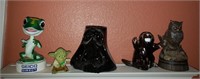 Geico Bobble Head, Yoda, Owl Figurines