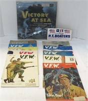 VFW Magazines -11 & Victory at Sea-record 33 RPM