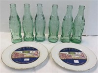 Coca-cola bottles-6 & Weber plates-2