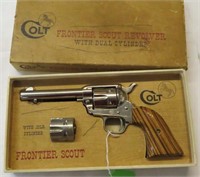 Colt Frontier Scout revolver in box- dual cylinder