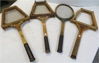 Tennis Racquets- Spalding-Wilson-TAD-4 items