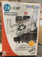 1/3 HP Duplex Sump Pump System