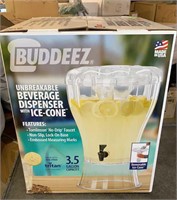 1 Unbreakable Beverage Dispenser with Ice-Cone