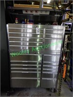 Rolling Stainless Steel Tool Chest and Contents