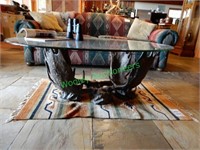 Moose Antler Coffee Table and Rug