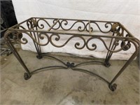 Heavy scrolled iron Sofa or entry table