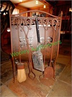 Indoor Firewood Rack w/ (5) Tools