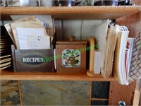 Cook Books and Recipe Card Holders