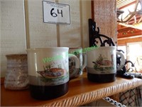 Lot of (4) Ceramic Mugs in Group - Ducks