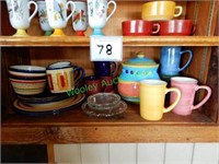 Colorful Plates, Bowls, Mugs and other