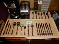 Formal Silverware Set and Servingware on Placemats