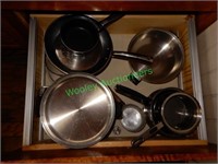 Pots and Pans in Drawer