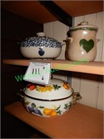 (3) Decorative Containers in Group