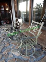 (2) Outdoor Chairs, Swivel Rockers