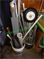 Assorted Metal and PVC Pipe in Group
