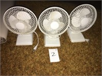 (3) Small Personal Fans