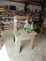 Radial Arm Saw on Metal Table, Rockwell