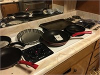 Skillets ~ Cookware & Misc in Cabinets