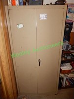 Metal Cabinet and Contents