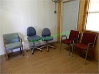 (5) Office Chairs Assorted