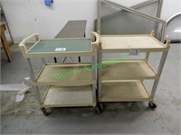 (3) Restaurant/Catering Carts on Wheels