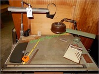 Portable Drawing Table & Contents