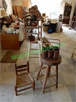 Assorted Wood Décor And Furniture