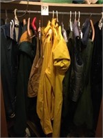 Rainwear ~ HUnting Clothes & Misc in Closets