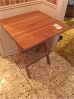 Fold Up Hardwood Table