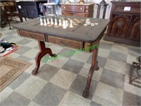 Chess Table and Chess Checker Pieces