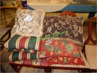 (7) Decorative Pillows Assorted