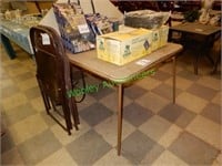 Card Table & (2) Folding Chairs