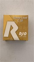 New box of 25 Game Load C20 20 gauge Hunting
