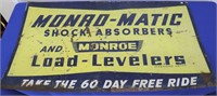 Vintage "Monro-matic" Shock Absorbers Tin Sign