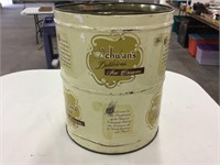 Vintage 2 1/2  gallon Schwan’s ice cream metal tin
