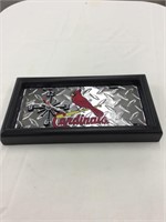 St. Louis Cardinals license plate clock