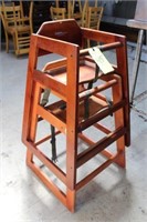 (2) Wood Child Seats