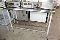 (2) Stainless Steel Work Tables,
