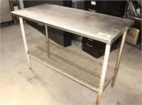 Stainless Steel Work Table, Approx. 50"W x 24"D