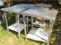(4) Stainless Steel Equipment Tables