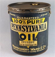 5 Gal. Montgomery Ward Oil Can