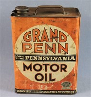 Vintage Grand Penn 2 Gallon Oil Can