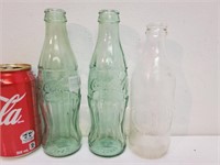 Lot de bouteilles de coke vintage