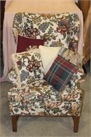 Chinese Chippendale Style Upholstered Chair