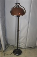 Modern Floor Lamp with Glass Bell Shade