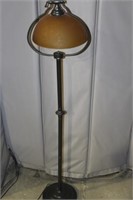 Modern Floor Lamp with Glass Bell Shade