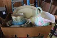 Large Box Lot of Vintage and Modern China