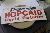 Porcelain Thermogas Hopcaid Liquid Fertilizer Sign