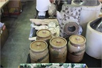 One Lot of Modern Crock Canisters
