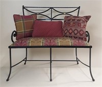 WROUGHT IRON SETTEE